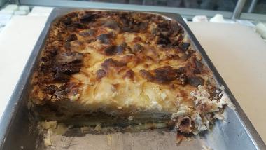 Gratin aux cèpes maison
